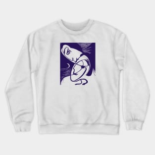 Romance On A Moonlit Beach Crewneck Sweatshirt